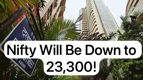 Nifty Down Nifty Again Red. Fall Can Happen To 23,300 Level. Only Banking Stocks Can Show Faces.