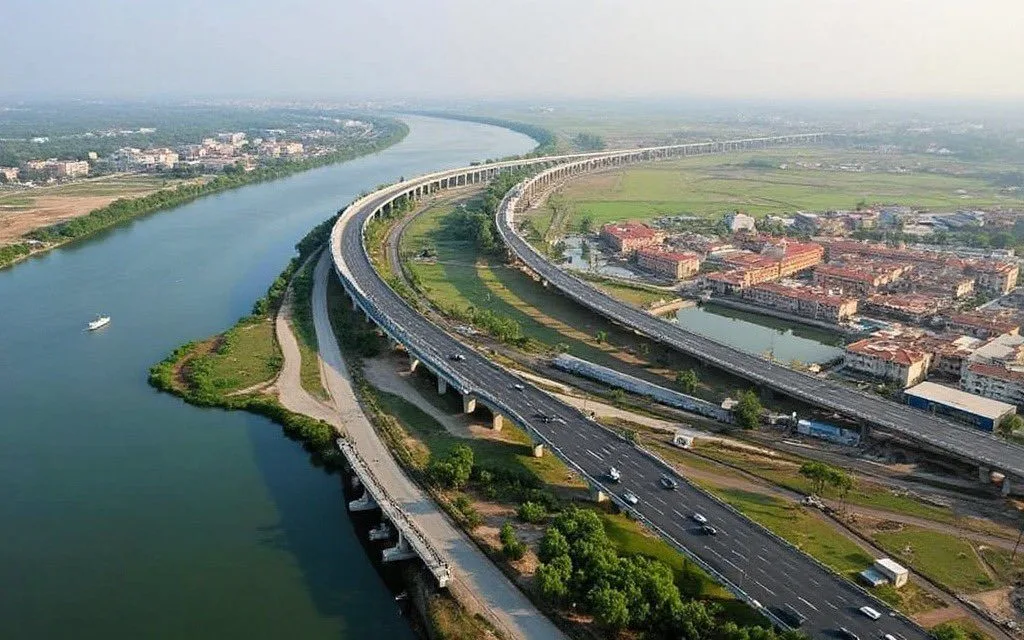 Ganga Expressway 1 India Longest Expressway Coming In Uttar Pradesh. Cars Will Be Monitored By Sensors In Route.