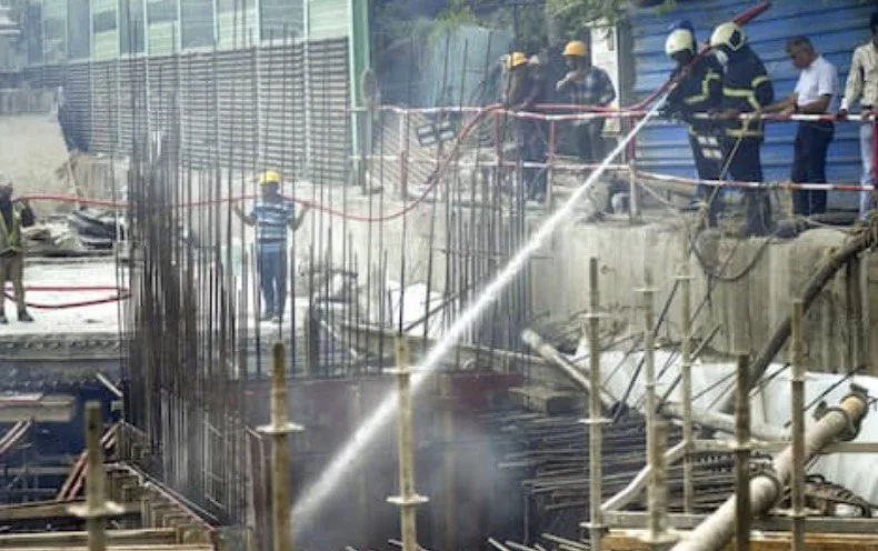 Fire Breaks Out At Bkc Metro Station, Mumbai; Train Services Suspended, No Casualties Reported.